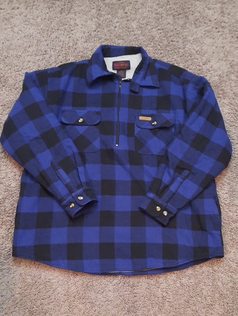 Hickory Shirt Co. Buffalo Flannel 1/4 zip